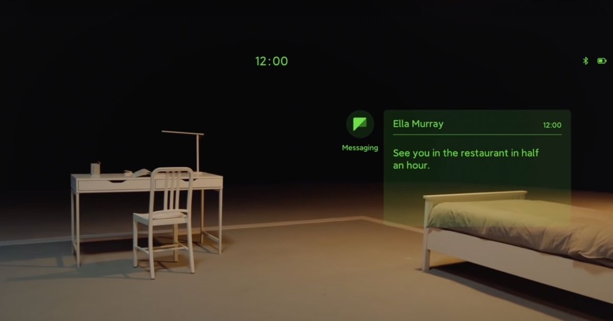 chambre-vide-projection-informations-message