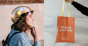 femme-casque-sac-orange