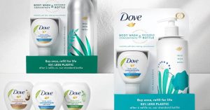 packagings-bouteilles-gel-douche-reutilisables-dove