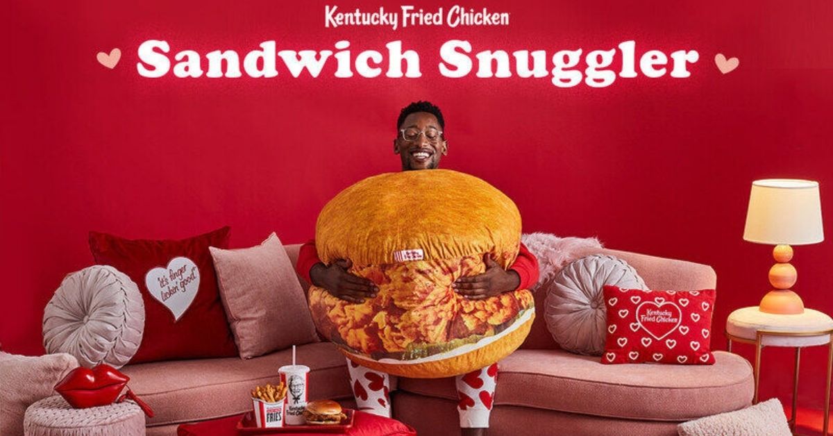 burger-fast-food-coussin-branding-Saint-Valentin-KFC